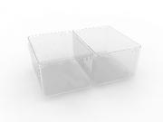 Pair of Rcom Reptile 60 Clear Egg Trays